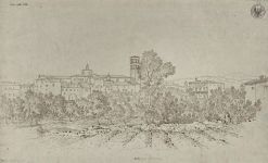 Rieti. Altes Museum di Berlino - Fondo Schinkel: Veduta di Rieti nell&rsquo;Appennino