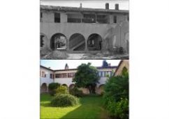 Il convento di San Francesco della Vigna nel 1950 e nel 2017