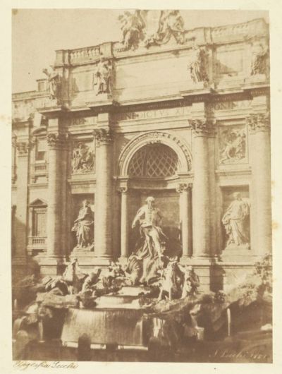 Fontana di Trevi, fotografia di Stefano Lecchi, [1851], (J. Paul Getty Museum, Los Angeles, USA)