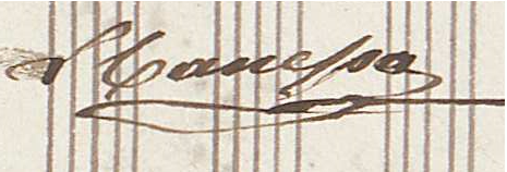 firma di Luigi Canepa