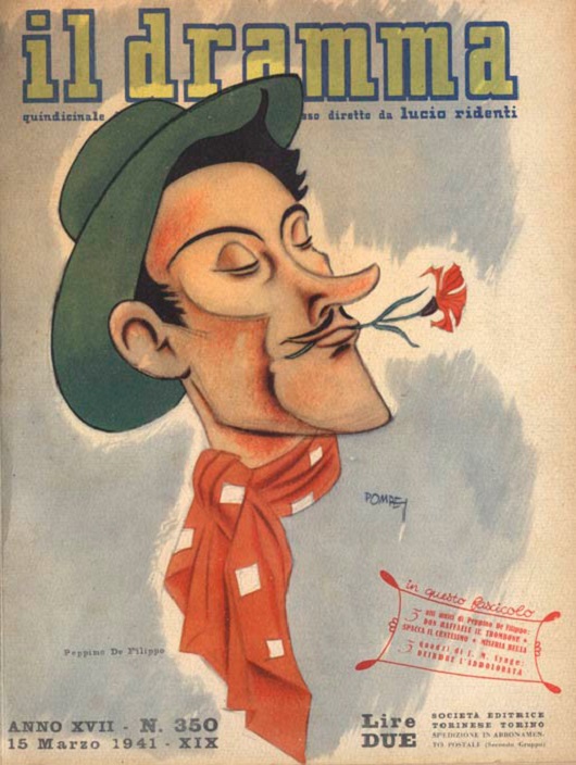 Peppino De Filippo (dalla copertina di «Dramma» del 15 marzo 1941)