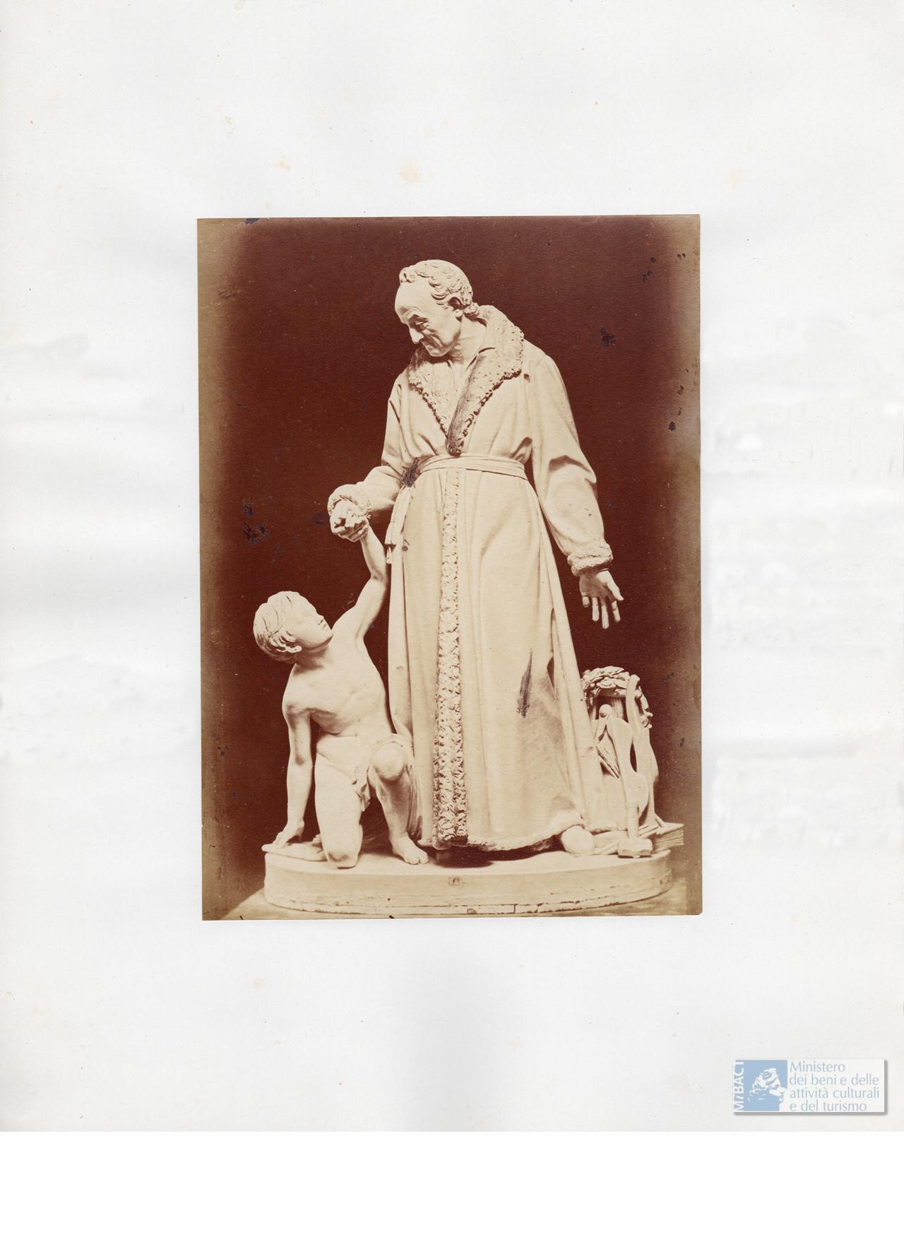 Il conte Luigi Tadini solleva un indigente e lo avvia alle belle arti/ La Riconoscenza_home