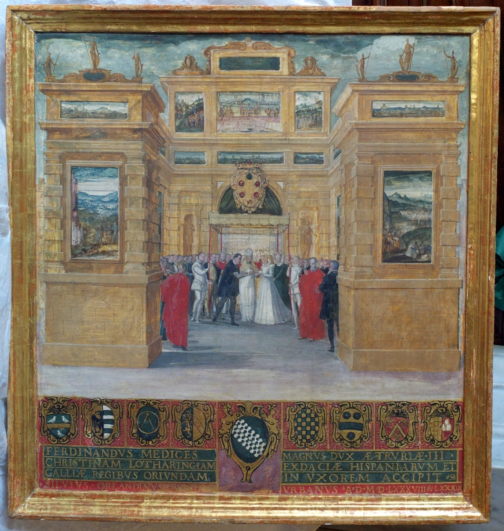 Cristofano Rustici, Nozze di Ferdinando I con Cristina di Lorena (n. Inv. 076)