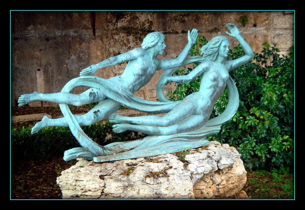 Biagio Poidimani (1910-2001), La fonte Aretusa - Isola di Ortigia, Siracusa (foto azaleania.blogspot)