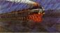 Pippo Rizzo, Treno notturno in corsa, 1926. Courtesy Archivio Pippo Rizzo