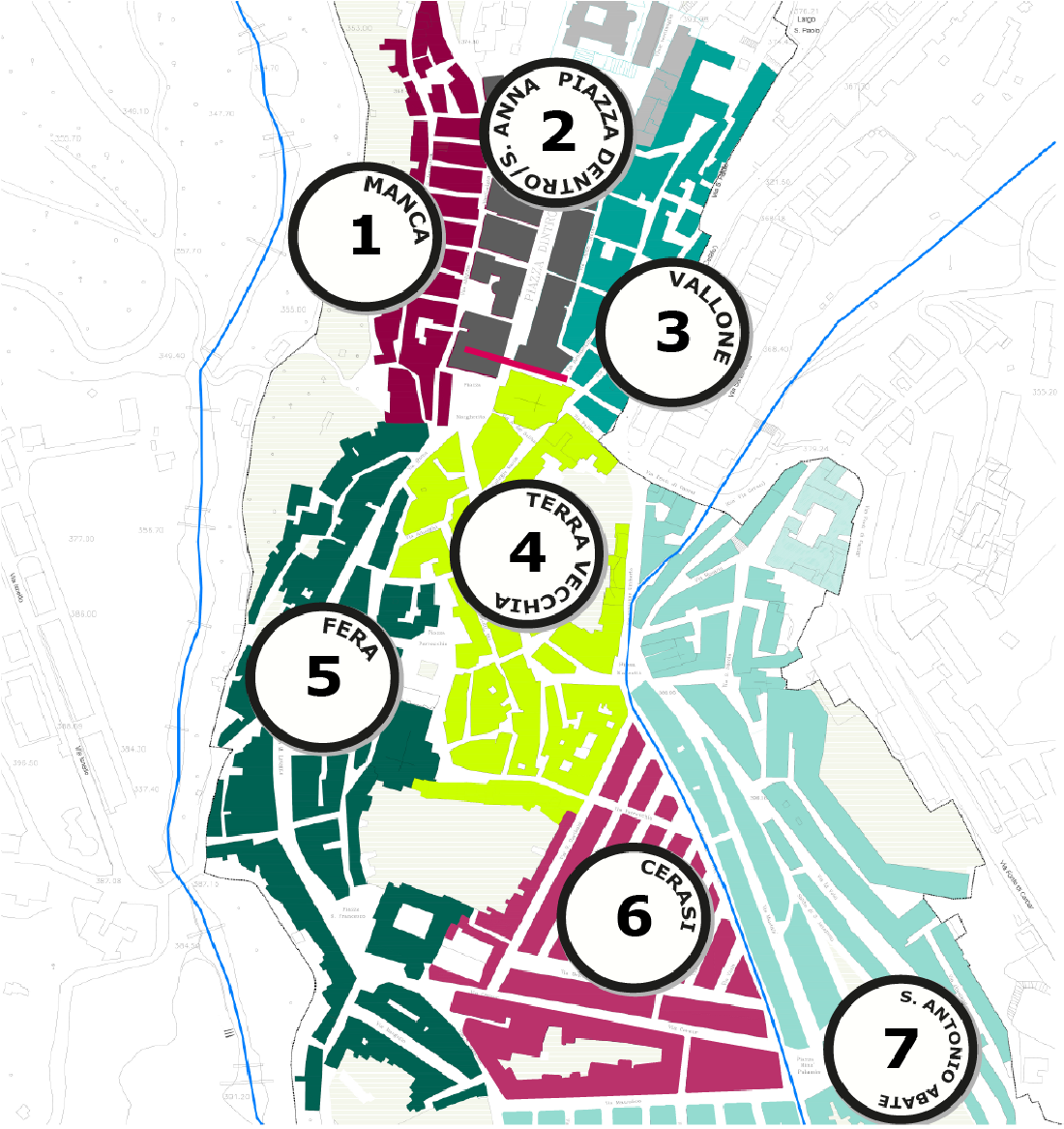 Dati: il centro urbano