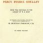 Shelley, Note books