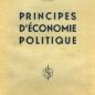 S&eacute;gal, Principes d'&eacute;conomie politique (1936)