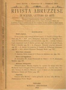 Rivista abruzzese di scienze, lettere ed arti (1912)