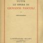 Programma di Tutte le opere di Giovanni Pascoli (1935)