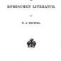 Teuffel, Geschichte der r&ouml;mischen Literatur (1870)