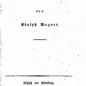 Gottlob Heinrich Adolph Wagner, Theater von Adolph Wagner (1816)