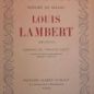 Honor&eacute; de Balzac, Louis Lambert