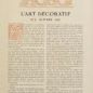 L'art d&eacute;coratif, n. 1 (oct. 1898)